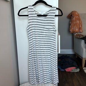 Market & Spruce Grey and White Dress - Size XS
